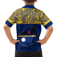 Personalised Repubrikin Naoero Independence Day Kid Hawaiian Shirt Tamanu With Coat Of Arms LT05 - Polynesian Pride