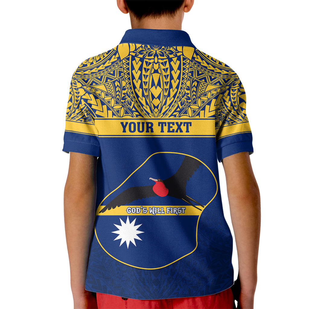 Personalised Repubrikin Naoero Independence Day Kid Polo Shirt Tamanu With Coat Of Arms LT05 - Polynesian Pride