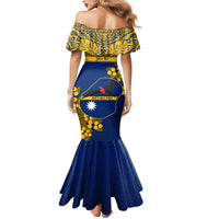Personalised Repubrikin Naoero Independence Day Mermaid Dress Tamanu With Coat Of Arms LT05 - Polynesian Pride