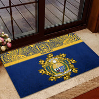 Repubrikin Naoero Independence Day Rubber Doormat Tamanu With Coat Of Arms LT05 - Polynesian Pride