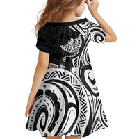 Hawaii Manta Ray Family Matching Summer Maxi Dress and Hawaiian Shirt Polynesian Art Tattoo LT05 - Polynesian Pride