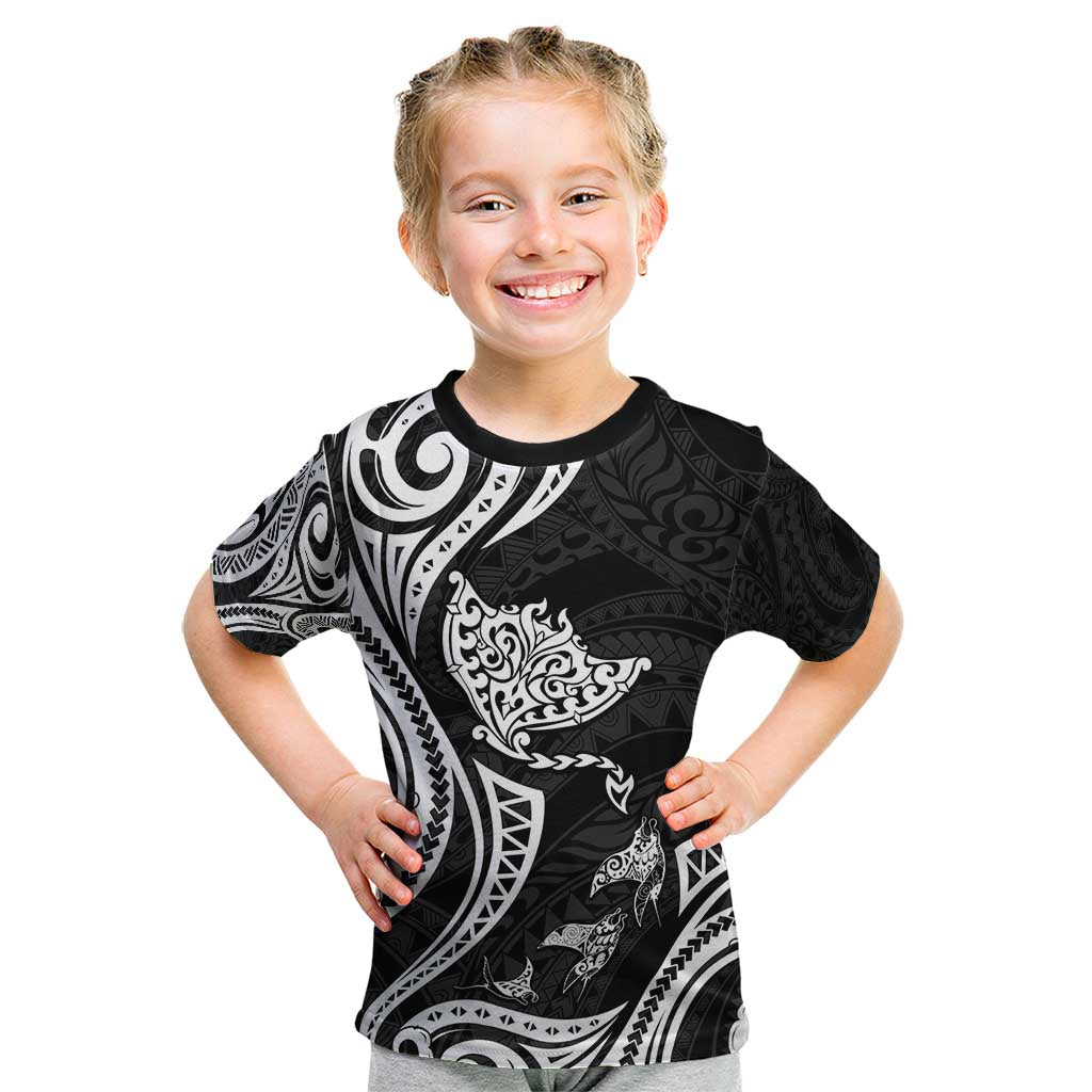 Hawaii Manta Ray Kid T Shirt Polynesian Art Tattoo