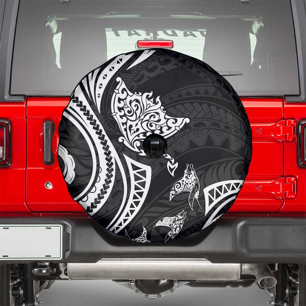 Hawaiian Map Polynesian Spare Tire Cover White AH main image 1
