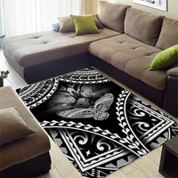 Hawaiian Hawk Area Rug Polynesian Pattern Style