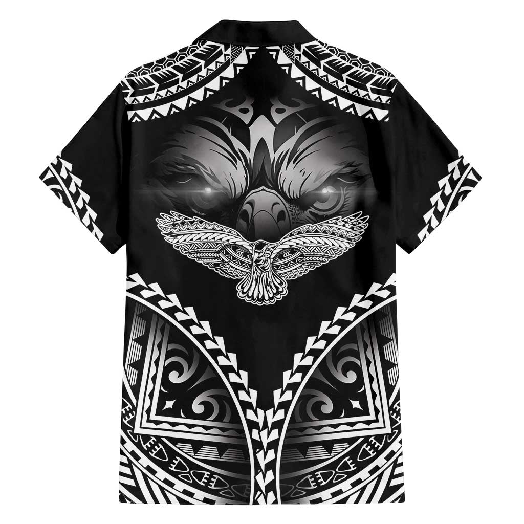 Hawaiian Hawk Family Matching Long Sleeve Bodycon Dress and Hawaiian Shirt Polynesian Pattern Style