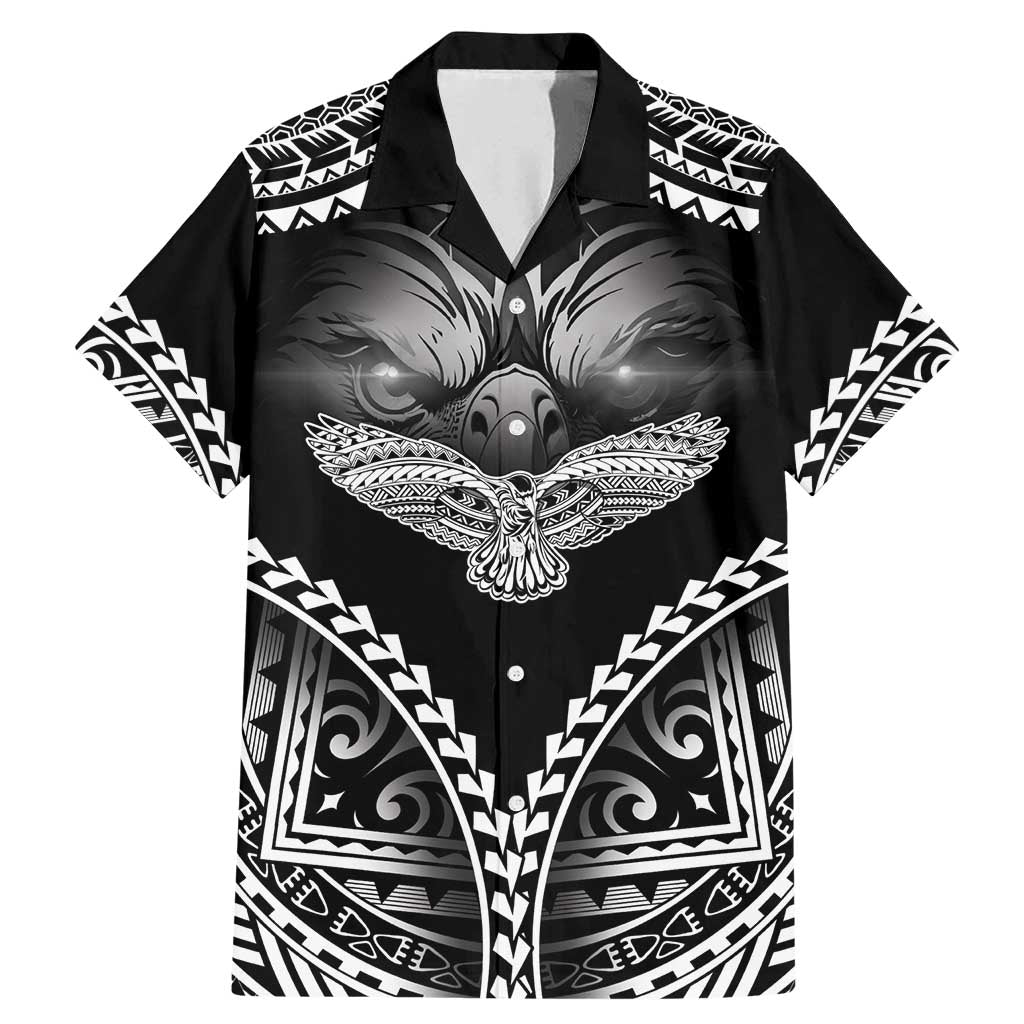 Hawaiian Hawk Family Matching Mermaid Dress and Hawaiian Shirt Polynesian Pattern Style