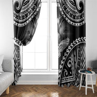 Hawaiian Hawk Window Curtain Polynesian Pattern Style
