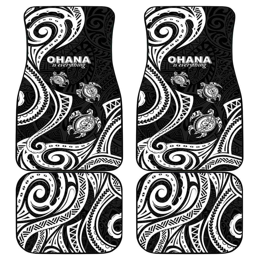 Hawaii Ohana Means Family Car Mats Sea Turtle Polynesian Style