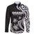 Hawaii Ohana Means Family Family Matching Long Sleeve Bodycon Dress and Hawaiian Shirt Sea Turtle Polynesian Style