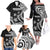 Hawaii Ohana Means Family Family Matching Off The Shoulder Long Sleeve Dress and Hawaiian Shirt Sea Turtle Polynesian Style