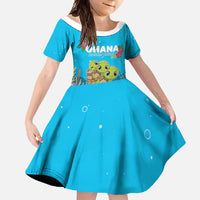 Ohana Hawaii Family Matching Mermaid Dress and Hawaiian Shirt Kawaii Family Turtle