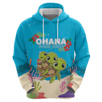 Ohana Hawaii Hoodie Kawaii Family Turtle