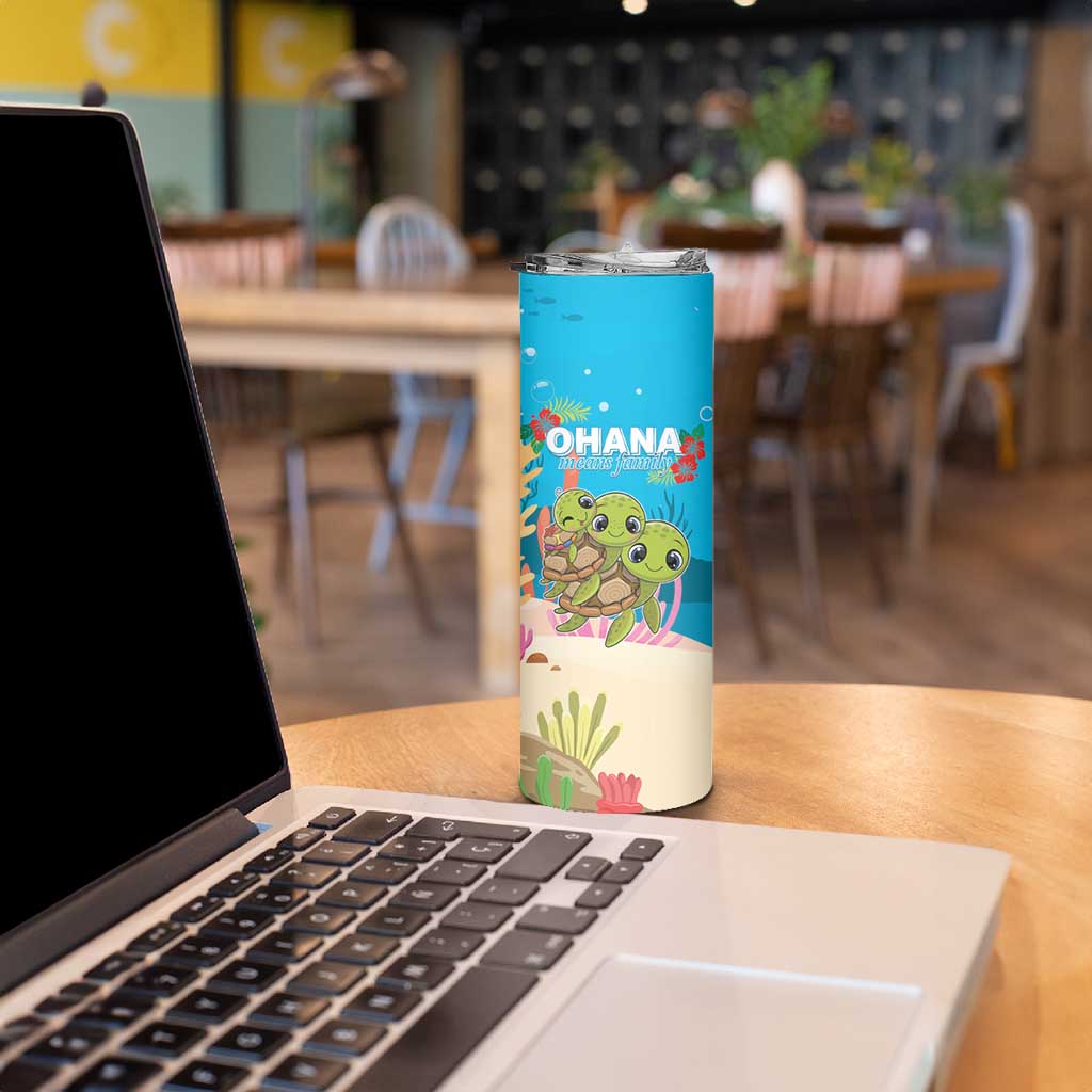Ohana Hawaii Skinny Tumbler Kawaii Family Turtle