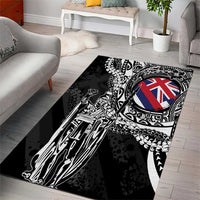Hawaii King Flag Area Rug Hawaiian Maile Lei - Polynesian Pride