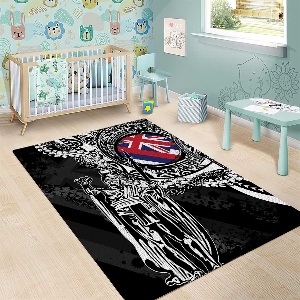 Hawaii King Flag Area Rug Hawaiian Maile Lei - Polynesian Pride