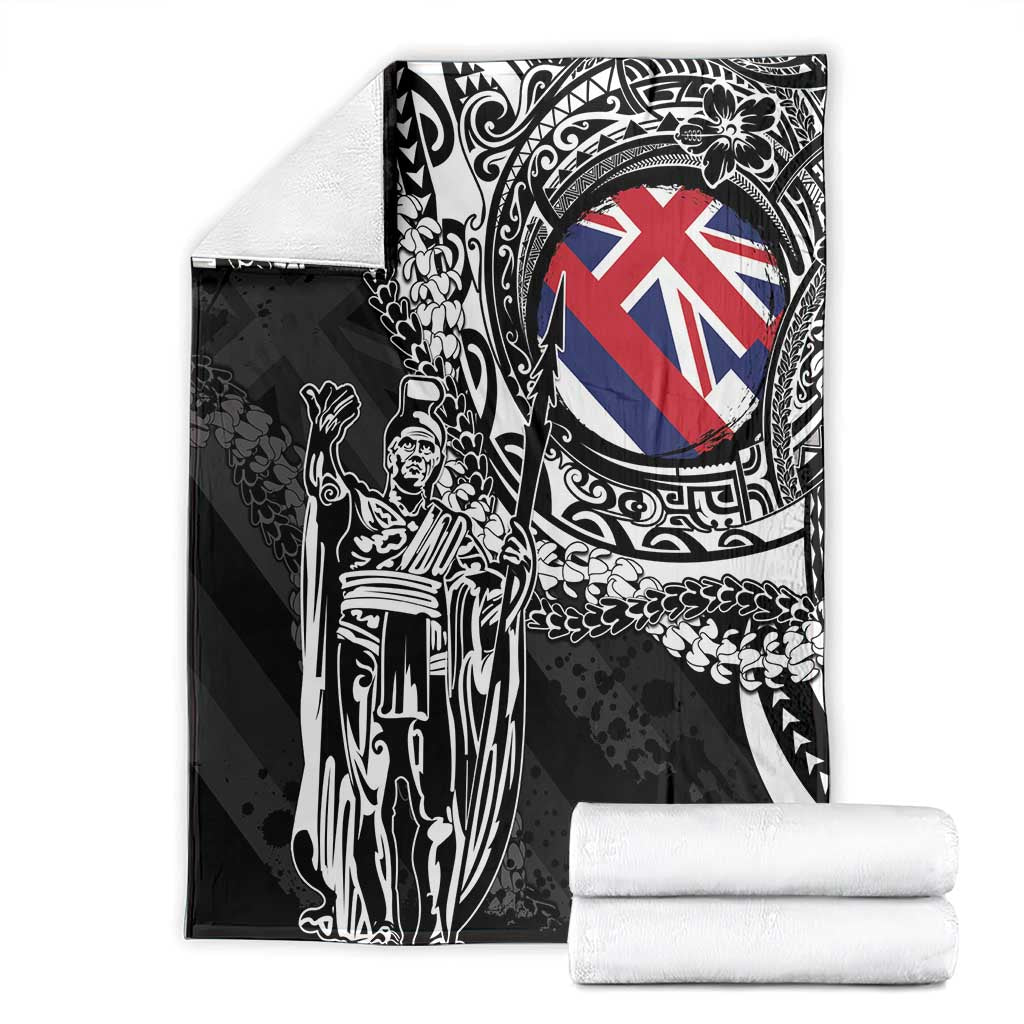 Hawaii King Flag Blanket Hawaiian Maile Lei - Polynesian Pride