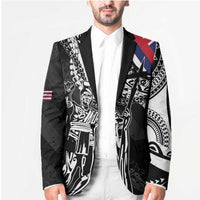 Hawaii King Flag Blazer Hawaiian Maile Lei - Polynesian Pride