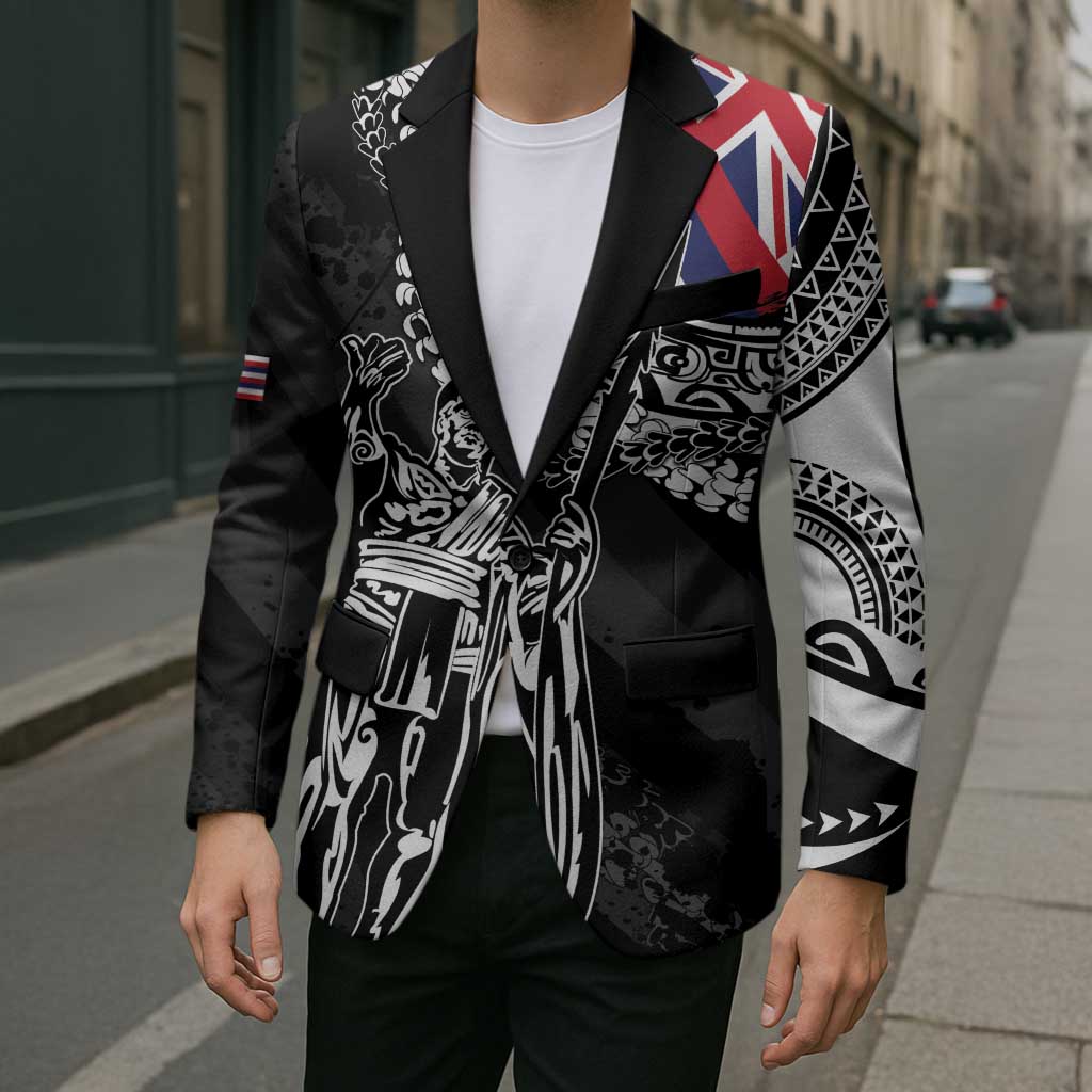 Hawaii King Flag Blazer Hawaiian Maile Lei - Polynesian Pride