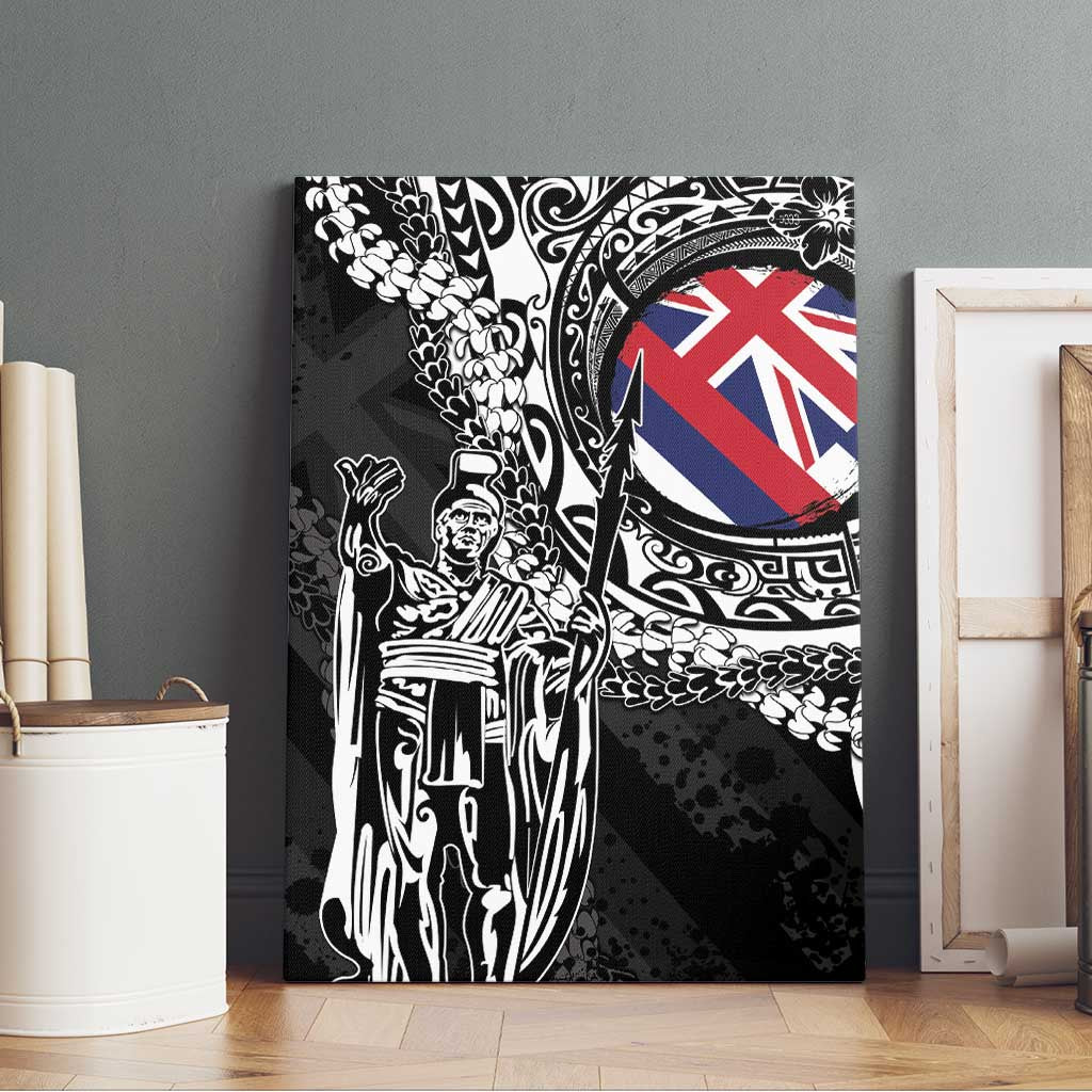 Hawaii King Flag Canvas Wall Art Hawaiian Maile Lei - Polynesian Pride