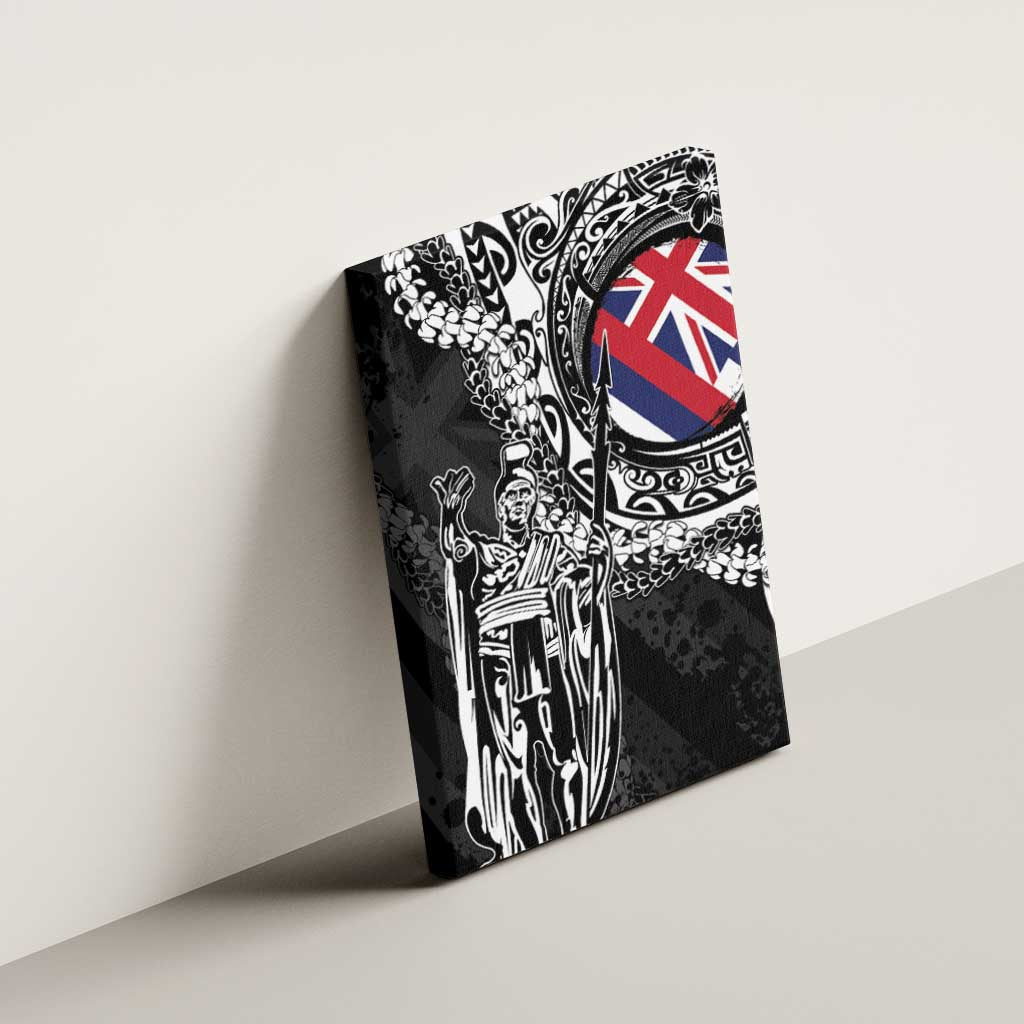 Hawaii King Flag Canvas Wall Art Hawaiian Maile Lei - Polynesian Pride