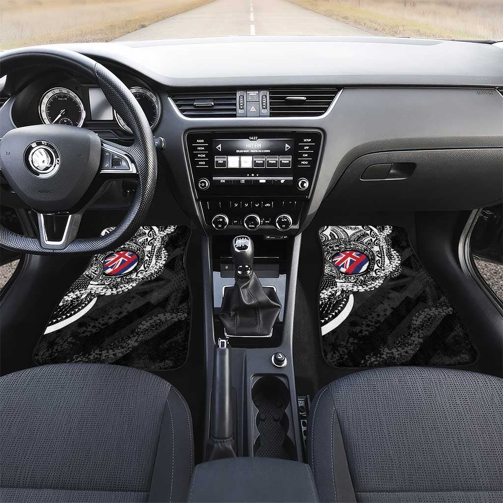 Hawaii King Flag Car Mats Hawaiian Maile Lei - Polynesian Pride