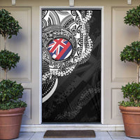 Hawaii King Flag Door Cover Hawaiian Maile Lei - Polynesian Pride