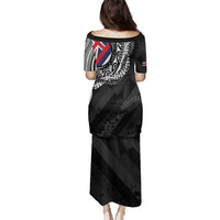 Hawaii King Flag Family Matching Puletasi and Hawaiian Shirt Hawaiian Maile Lei - Polynesian Pride