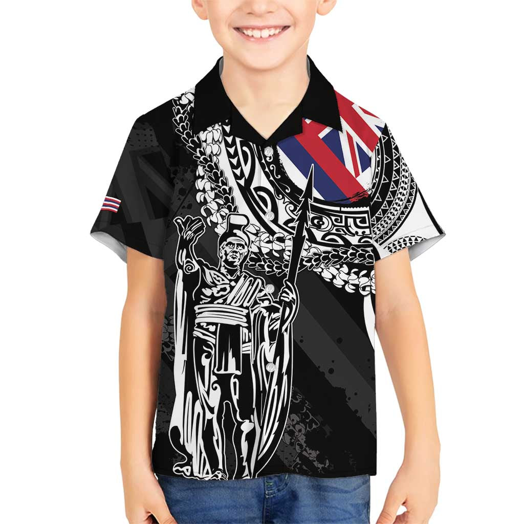 Hawaii King Flag Family Matching Puletasi and Hawaiian Shirt Hawaiian Maile Lei - Polynesian Pride