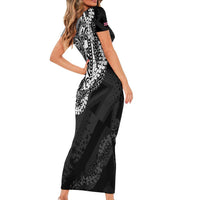 Hawaii King Flag Family Matching Short Sleeve Bodycon Dress and Hawaiian Shirt Hawaiian Maile Lei - Polynesian Pride