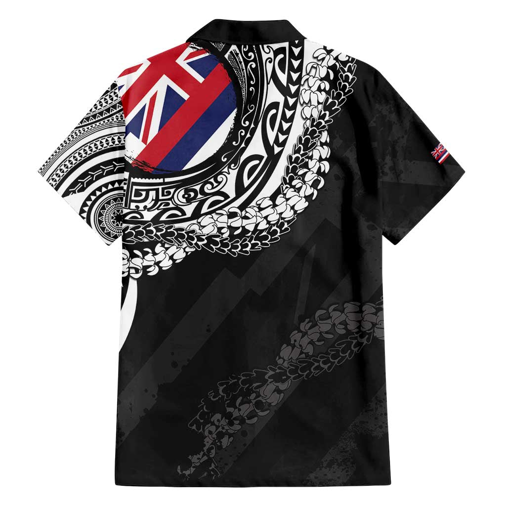 Hawaii King Flag Family Matching Tank Maxi Dress and Hawaiian Shirt Hawaiian Maile Lei - Polynesian Pride
