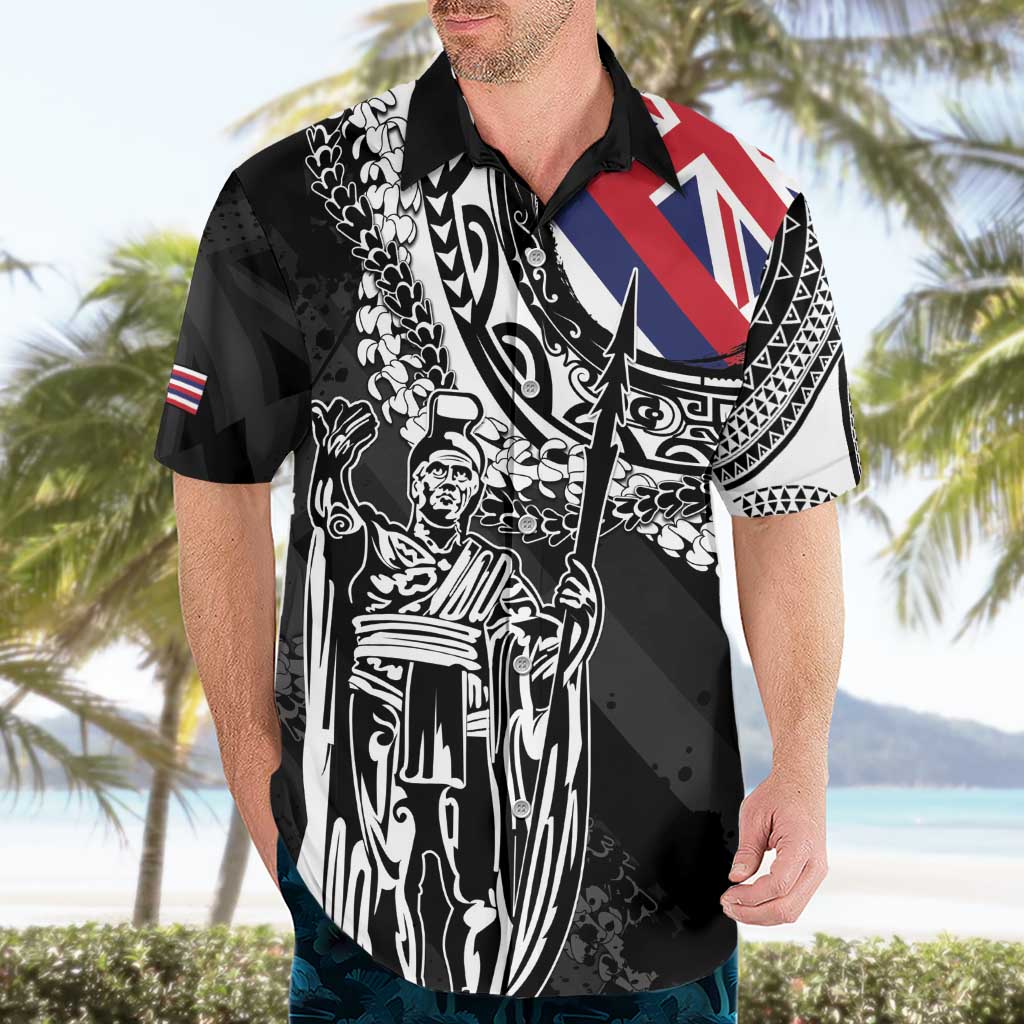Hawaii King Flag Hawaiian Shirt Hawaiian Maile Lei - Polynesian Pride
