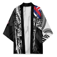 Hawaii King Flag Kimono Hawaiian Maile Lei - Polynesian Pride
