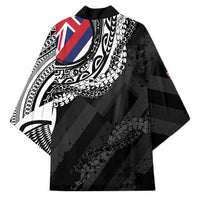 Hawaii King Flag Kimono Hawaiian Maile Lei - Polynesian Pride