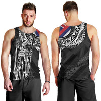 Hawaii King Flag Men Tank Top Hawaiian Maile Lei - Polynesian Pride