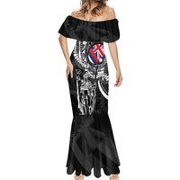 Hawaii King Flag Mermaid Dress Hawaiian Maile Lei - Polynesian Pride