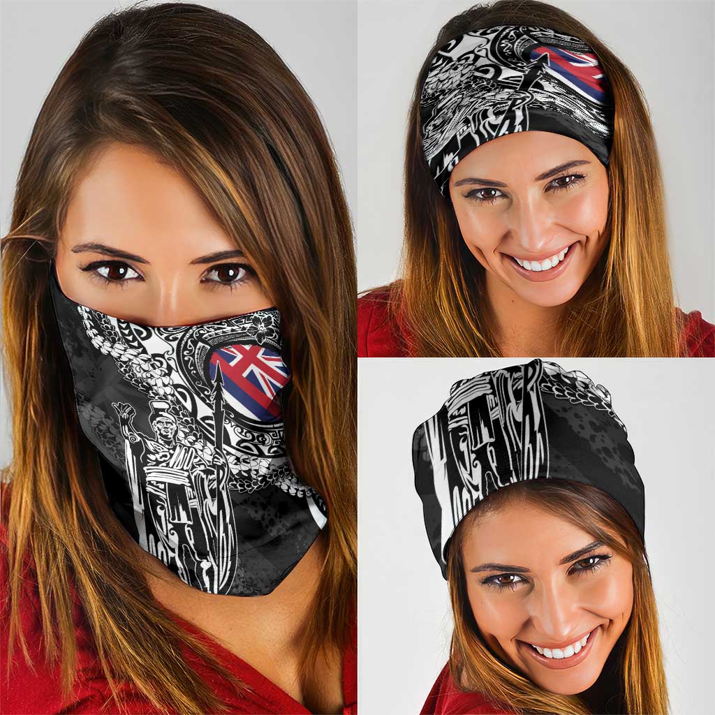 Hawaii King Flag Neck Gaiter Hawaiian Maile Lei - Polynesian Pride