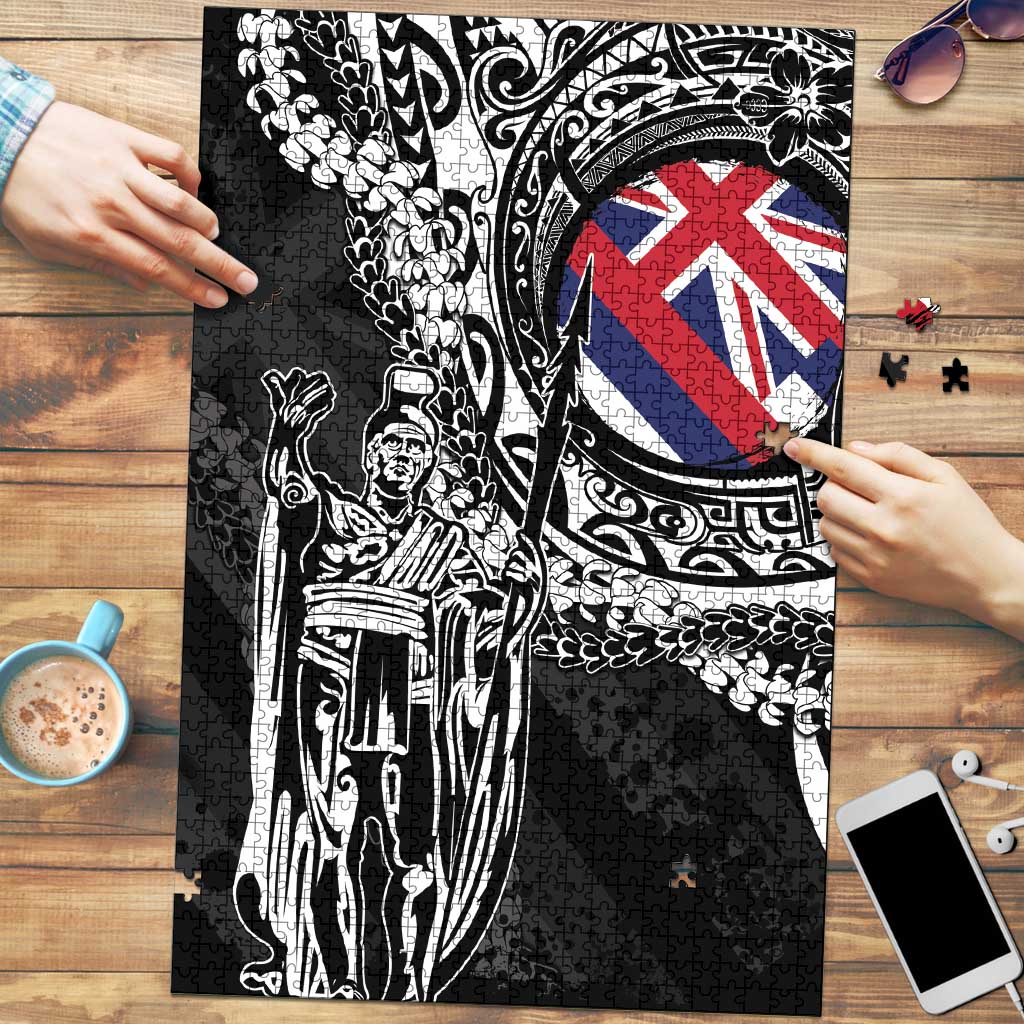Hawaii King Flag Puzzle Hawaiian Maile Lei - Polynesian Pride