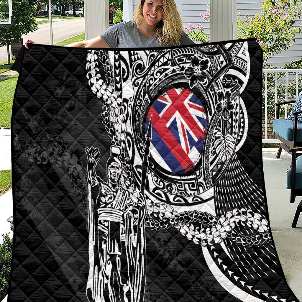 Hawaii King Flag Quilt Hawaiian Maile Lei - Polynesian Pride