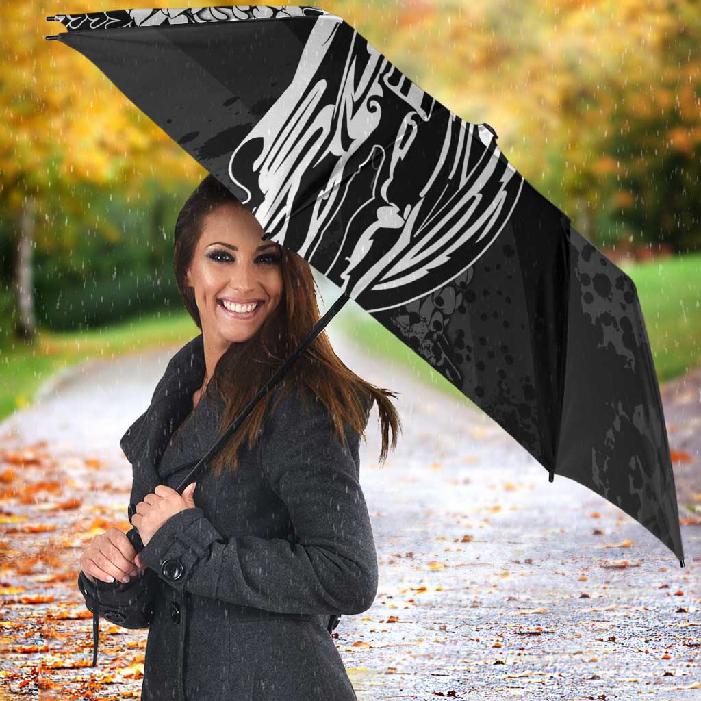 Hawaii King Flag Umbrella Hawaiian Maile Lei - Polynesian Pride