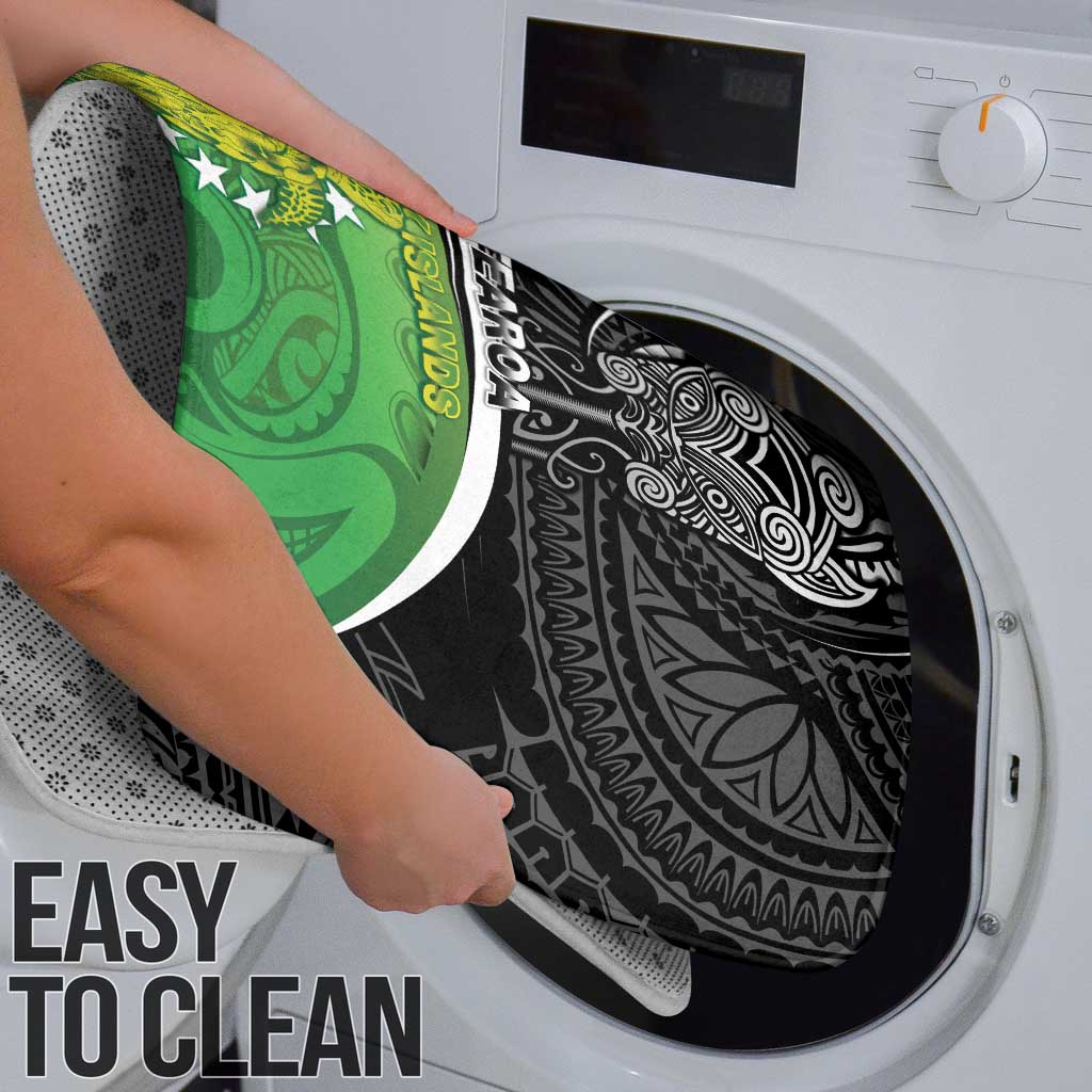 New Zealand Cook Islands Bathroom Set Maori Tiki With Circle Stars Turtle - Polynesian Pride