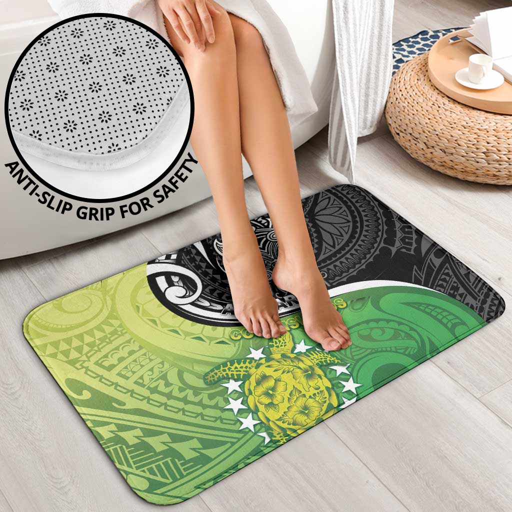 New Zealand Cook Islands Bathroom Set Maori Tiki With Circle Stars Turtle - Polynesian Pride