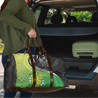 New Zealand Cook Islands Travel Bag Maori Tiki With Circle Stars Turtle - Polynesian Pride