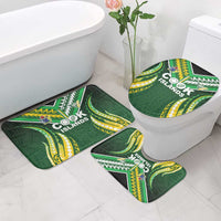 Cook Islands Rugby Bathroom Set Unique Style Green Version - Polynesian Pride