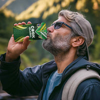 Custom Cook Islands Rugby 4 in 1 Can Cooler Tumbler Unique Style Green Version - Polynesian Pride