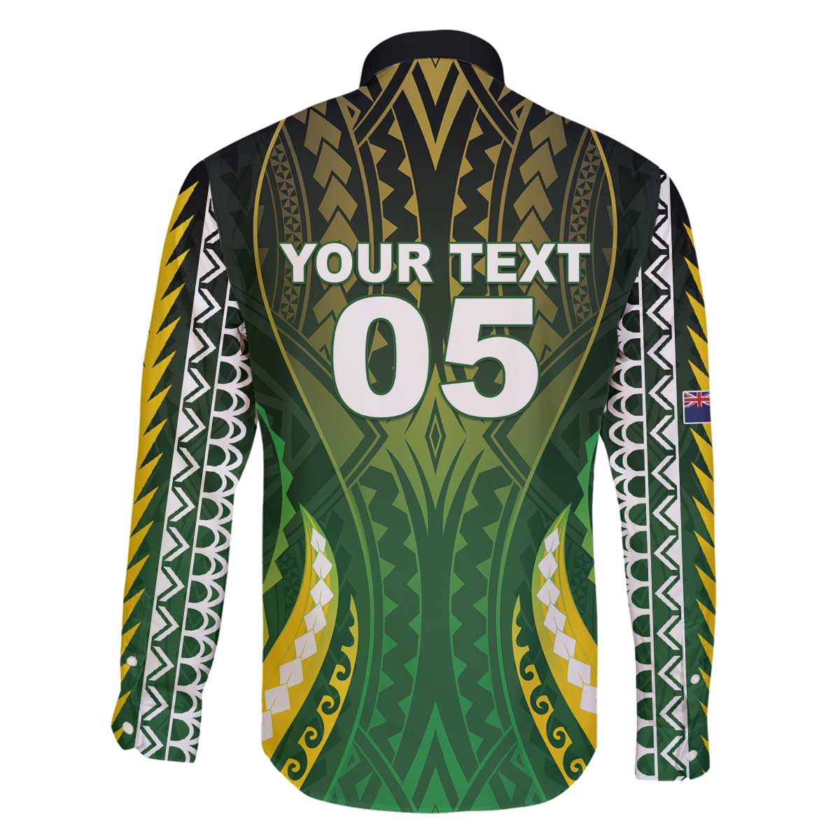 Custom Cook Islands Rugby Family Matching Off The Shoulder Long Sleeve Dress and Hawaiian Shirt Unique Style Green Version - Polynesian Pride