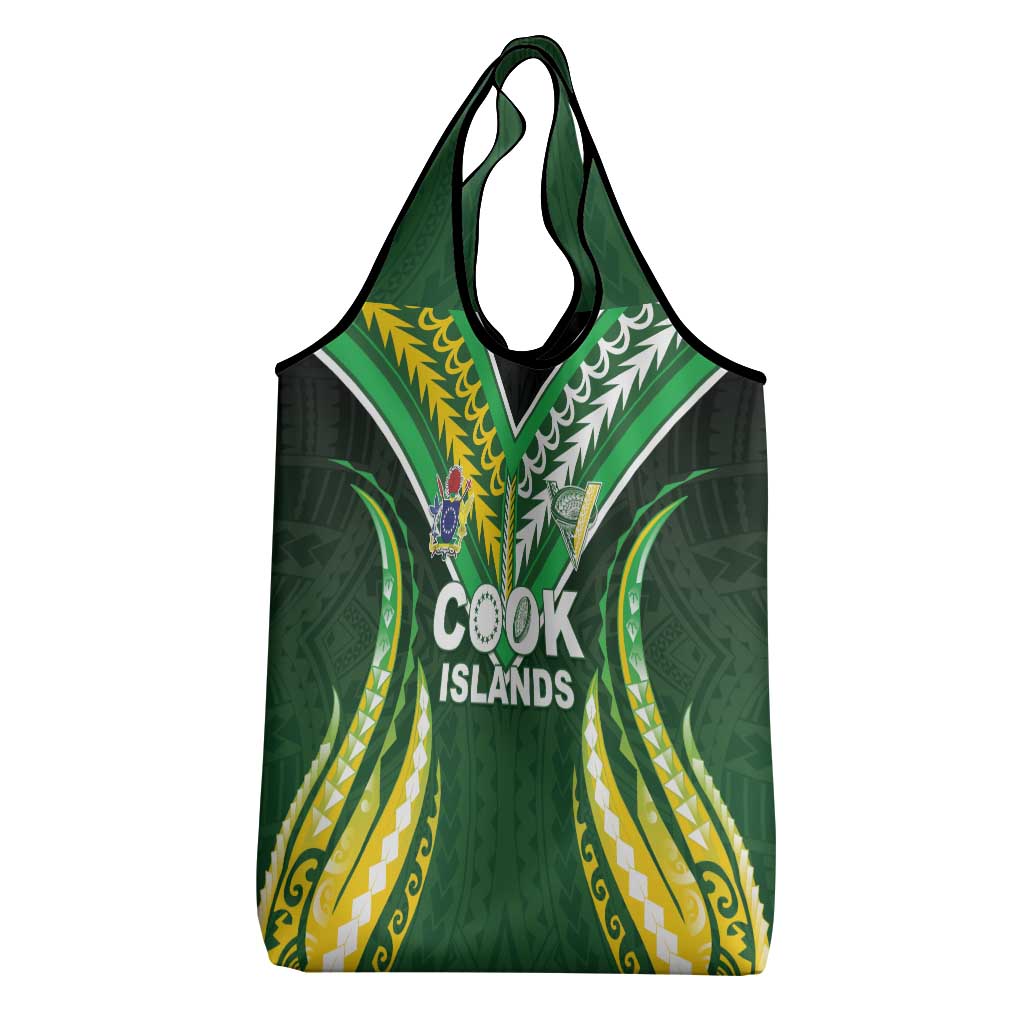 Cook Islands Rugby Grocery Bag Unique Style Green Version - Polynesian Pride