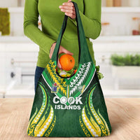 Cook Islands Rugby Grocery Bag Unique Style Green Version - Polynesian Pride