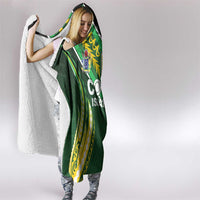 Cook Islands Rugby Hooded Blanket Unique Style Green Version - Polynesian Pride