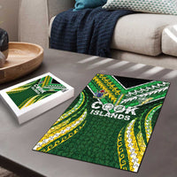 Cook Islands Rugby Puzzle Unique Style Green Version - Polynesian Pride