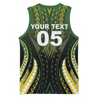 Custom Cook Islands Rugby Basketball Jersey Unique Style Black Version - Polynesian Pride